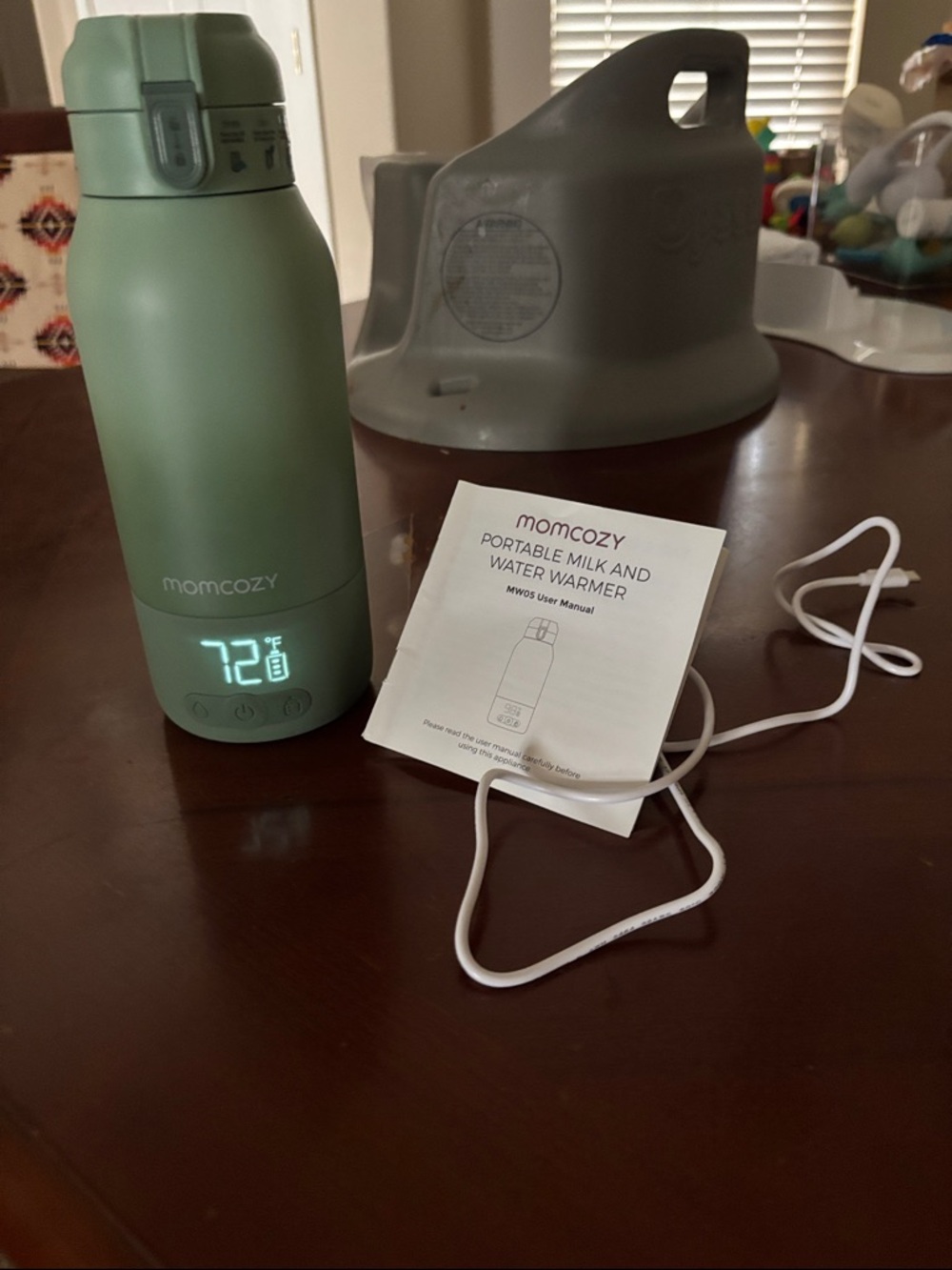 momcozy Portable Milk & Water Warmer - Mint Green
